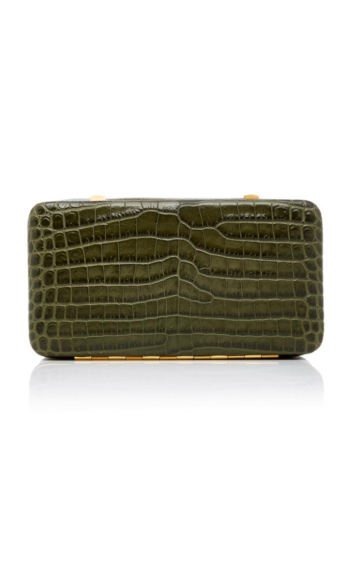 Lutz Morris Emma Embossed Croco Clutch