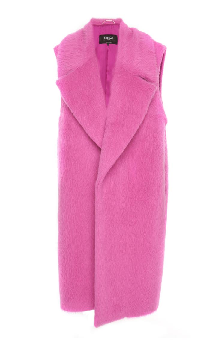 Rochas Sleeveless Alpaca Coat