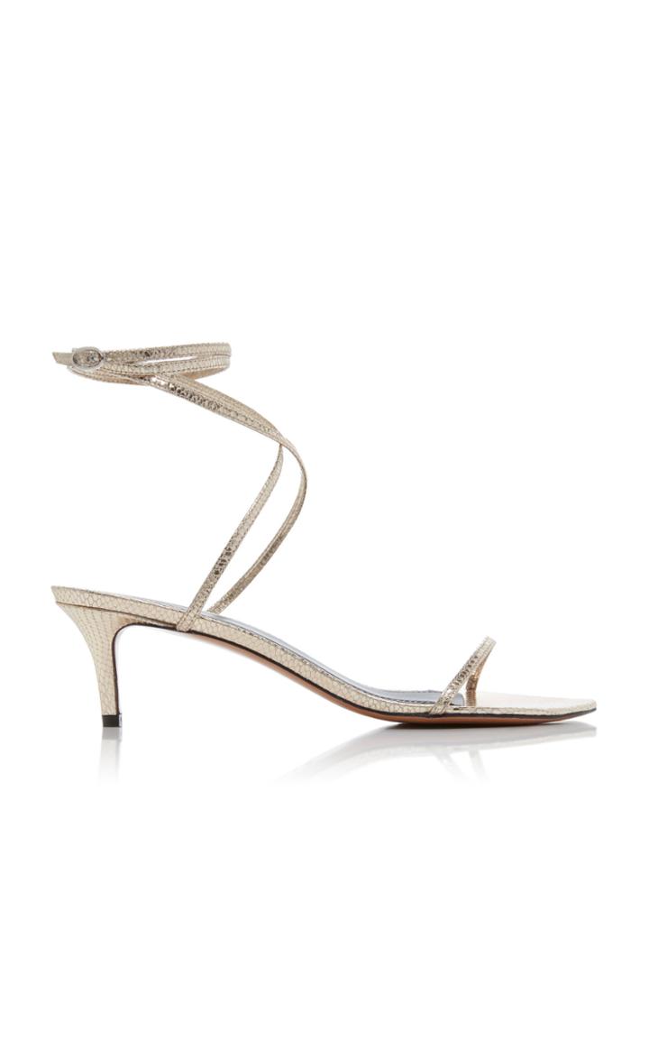 Isabel Marant Aridee Metallic Leather Sandals