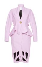 Francesco Scognamiglio Peplum Wool Coat