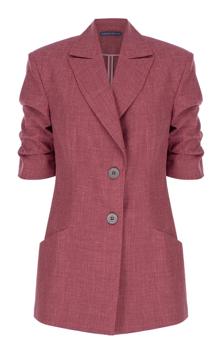 Moda Operandi Zeynep Aray Fitted Mlange Blazer