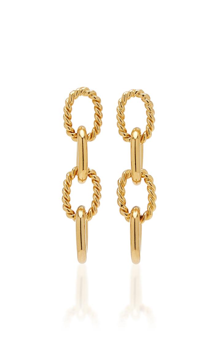 Isabel Lennse Twisted Chain Gold-plated Earrings
