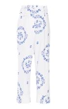 Simone Rocha Printed High-rise Stretch-cotton Pants