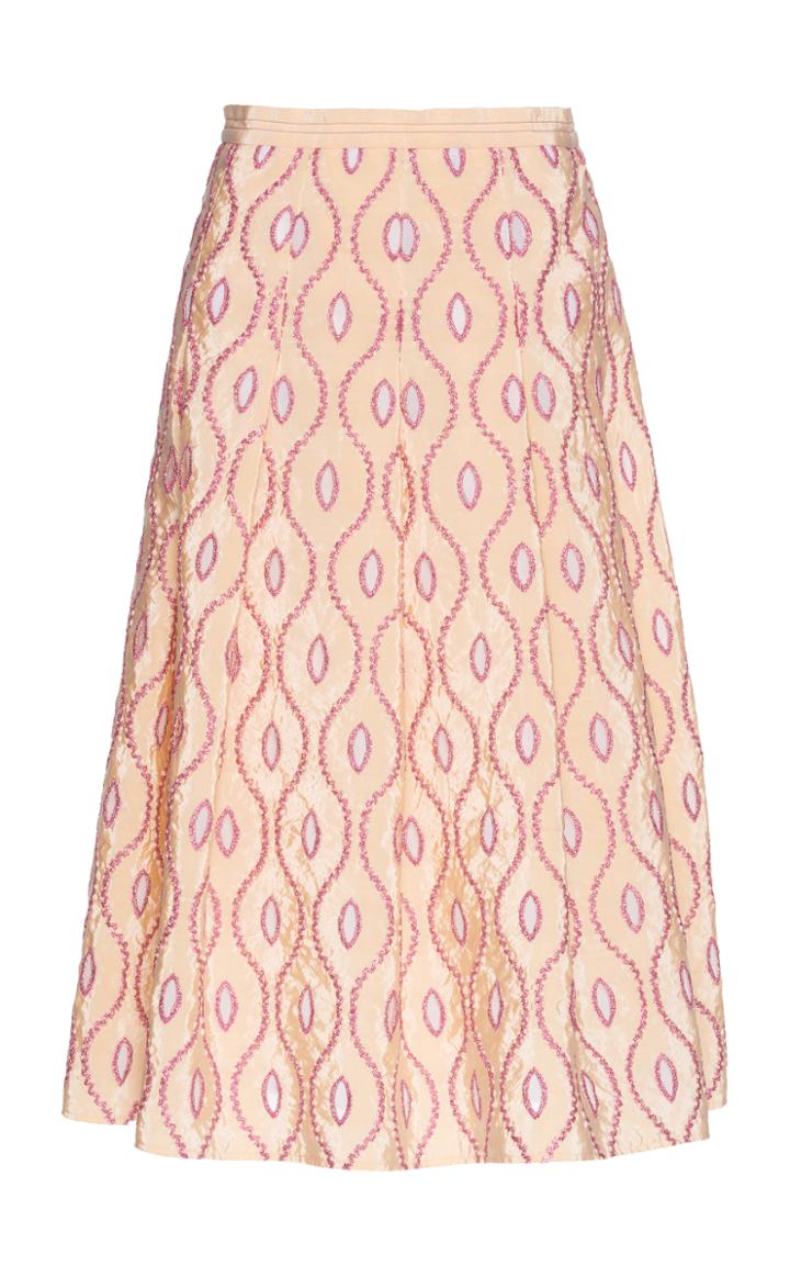 Marni Eyelet Taffeta A-line Skirt