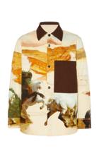 Acne Studios Osmar Horse-print Cotton Shirt Jacket