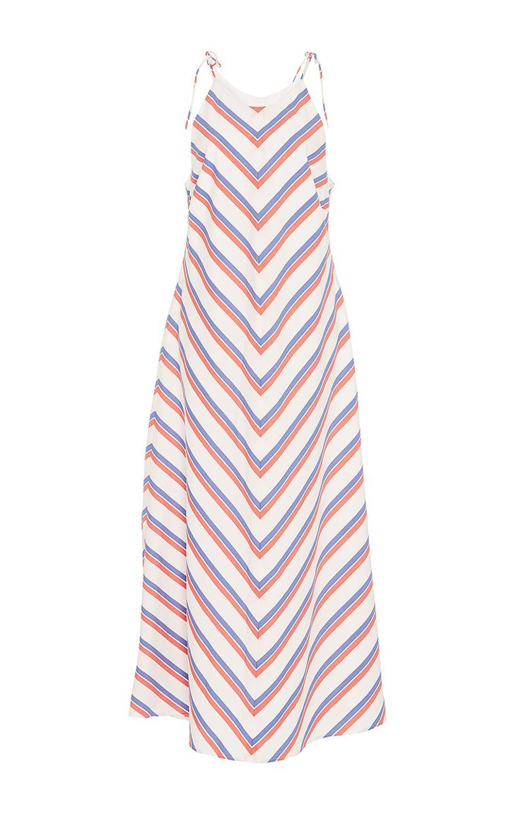 Mds Stripes Bias Column Dress
