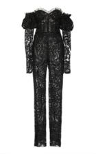 Naeem Khan Sequined Off-the-shoulder Chiffon Jumpsuit