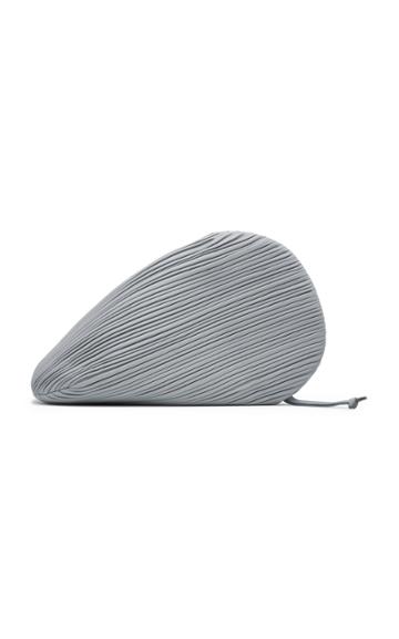 Neous Pluto Pleated Leather Swirl Clutch