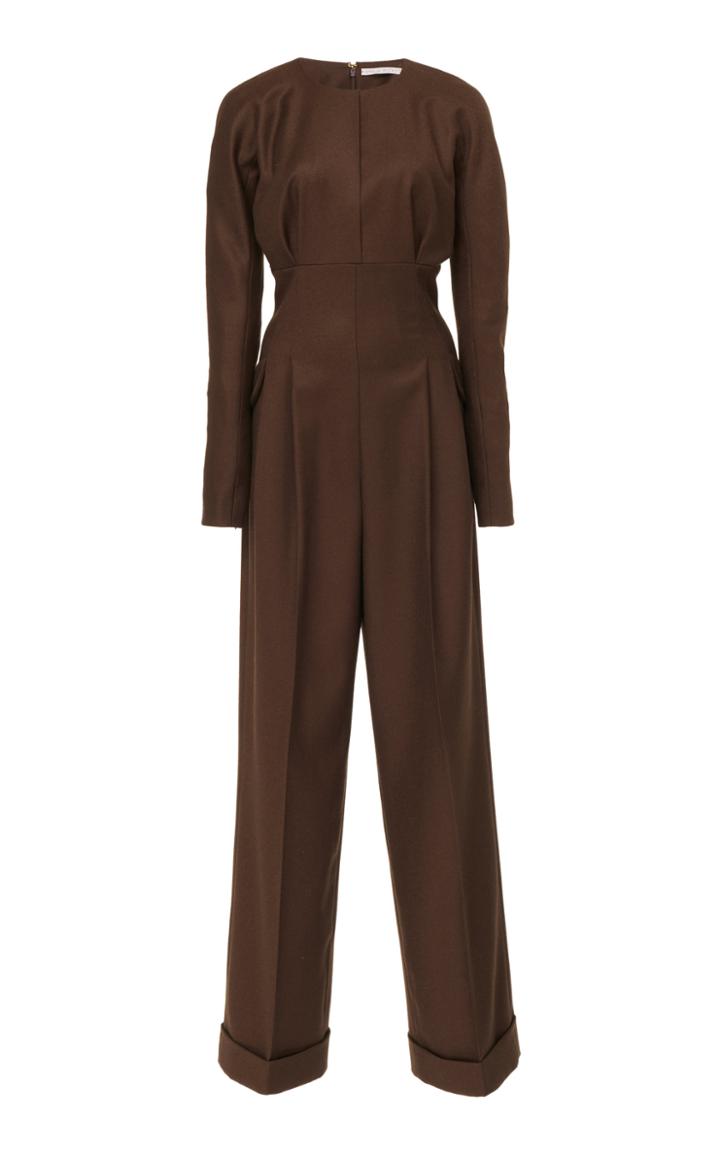 Emilia Wickstead Kara Virgin Wool Wide-leg Jumpsuit
