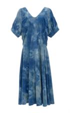 Warm Bleu Flowy Dress