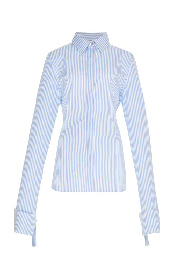 Tuinch Open Back Ruffle Shirt