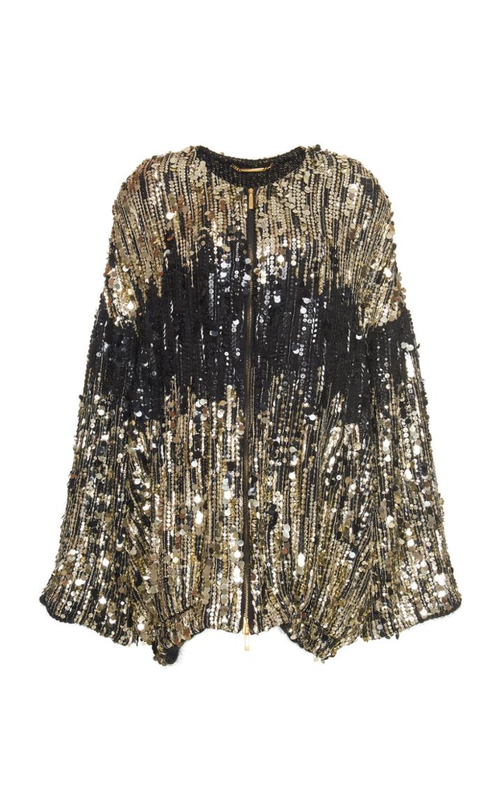 Alberta Ferretti Paillette Embellished Jacket