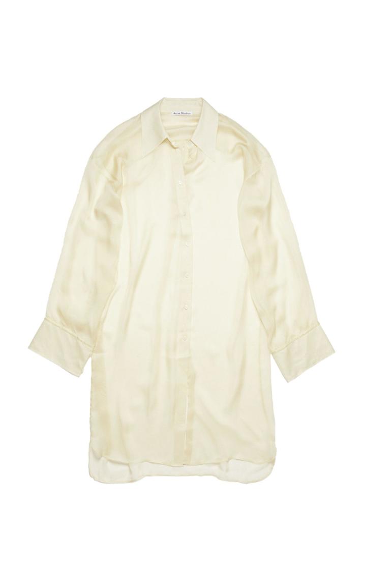 Moda Operandi Acne Studios Silk-satin Button-down Shirt