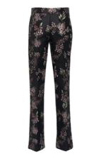 Giambattista Valli Floral Printed Skinny Leg Satin Pants