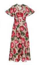 Lela Rose Flutter Sleeve Dress