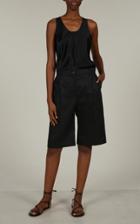 Moda Operandi La Collection Ligia Long Lined Linen-blend Shorts