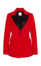 Rosetta Getty Tuxedo Satin-trim Blazer