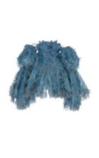Marc Jacobs Feather-detailed Silk Mini Dress