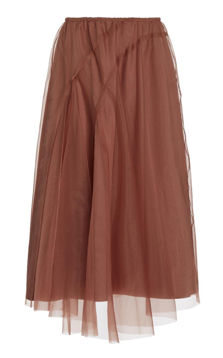 Moda Operandi Vince Asymmetric Paneled Organza Skirt