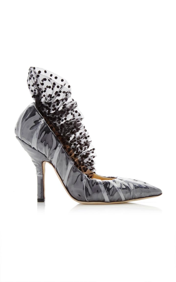 Moda Operandi Midnight 00 Polka-dot Shell Pumps Size: 36