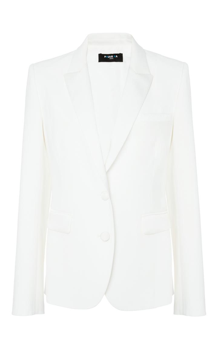 Paule Ka Crepe Tuxedo Blazer
