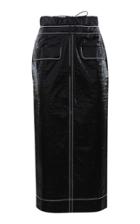 Moda Operandi Rejina Pyo Taylor Drawstring-detailed Taffeta Midi Skirt