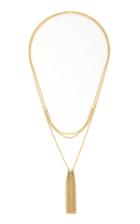 Maria Canale 18k Gold Tassel Lariat Necklace