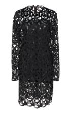 Akris Embroidered Guipure Lace Dress