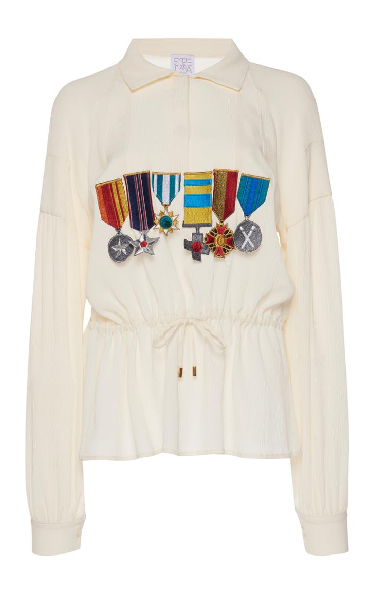 Stella Jean Cinched Medallion Blouse