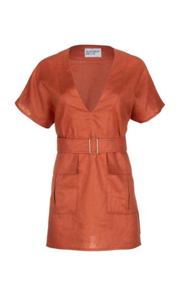 Moda Operandi Matthew Bruch Cargo Linen Tunic Dress