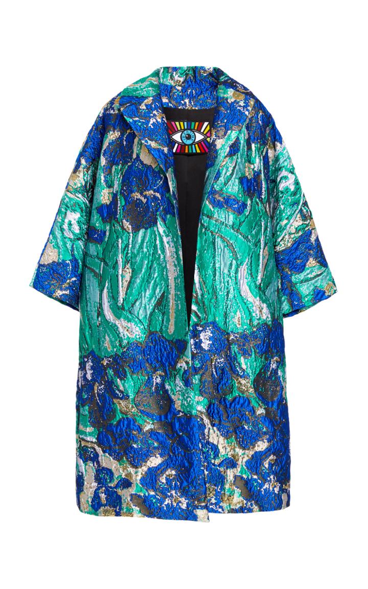 Moda Operandi Libertine Van Gogh's Irises Oversized Coat Size: Xs