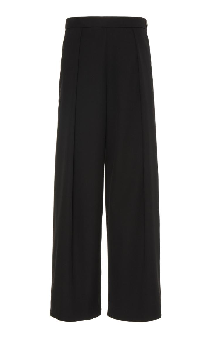 Maison Rabih Kayrouz High Waist Virgin Wool Wide Leg Trousers