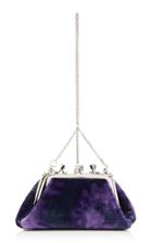 Altuzarra Velvet Contrast Kiss Bag