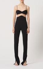 Moda Operandi David Koma Mesh-paneled Crepe Jumpsuit