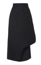 Matriel Slash Wool Pencil Skirt