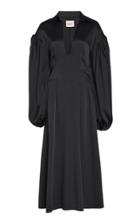Khaite Farrely Satin Fit-and-flare Dress