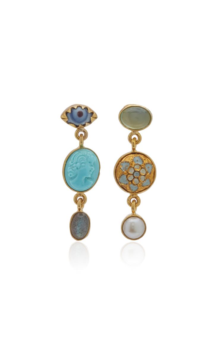 Grainne Morton Charm Gold Drop Earrings
