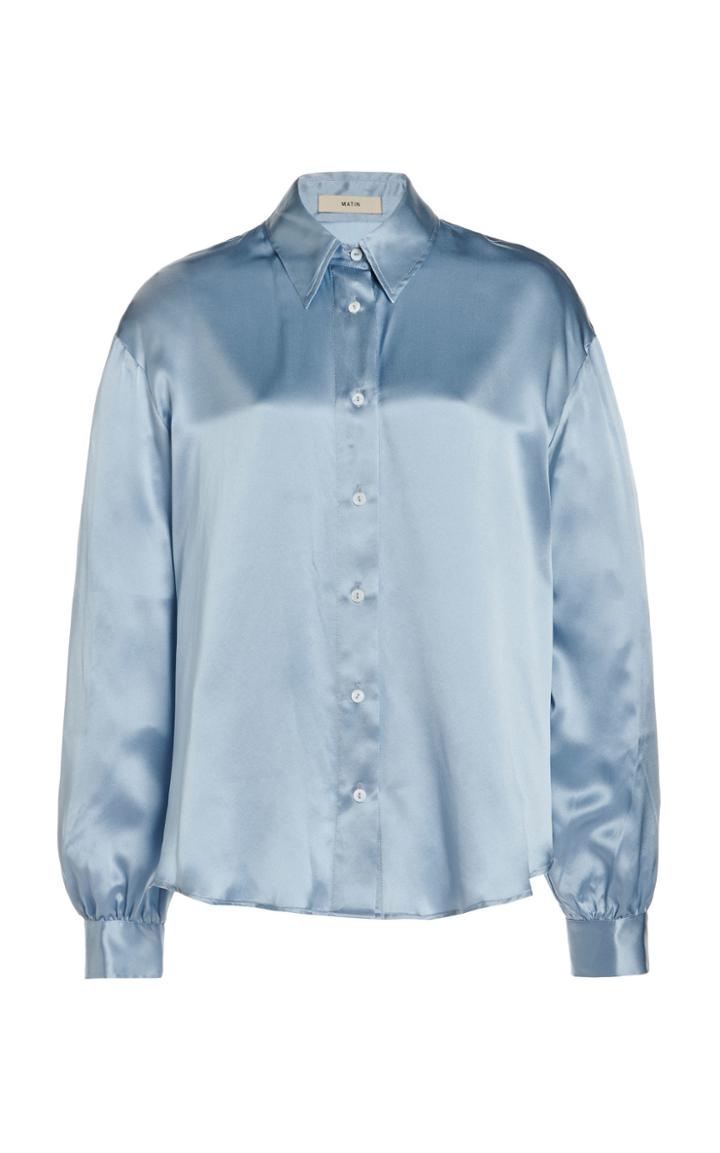 Moda Operandi Matin Long Sleeve Silk Shirt