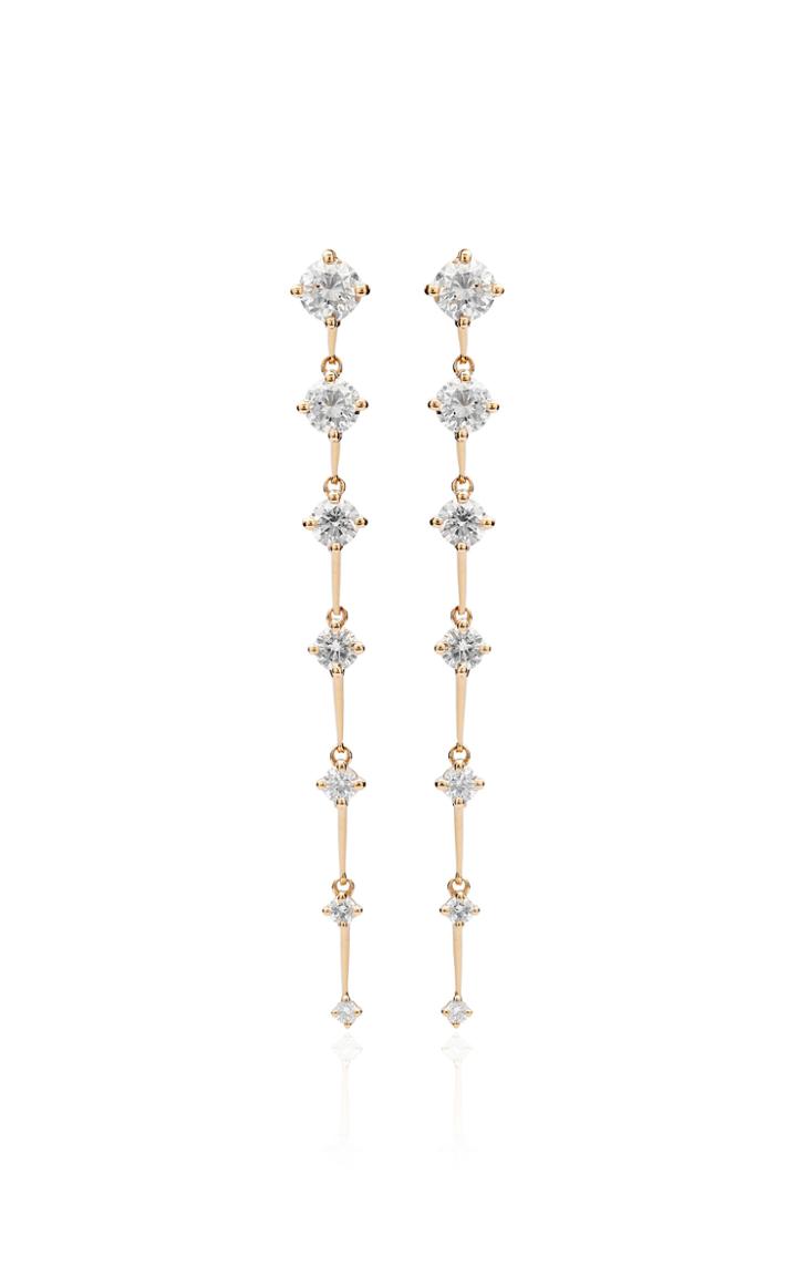Fernando Jorge Sequence Medium Diamond 18k Yellow Gold Earrings