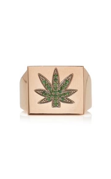 Runa White Widow 9k Gold Tsavorite Ring