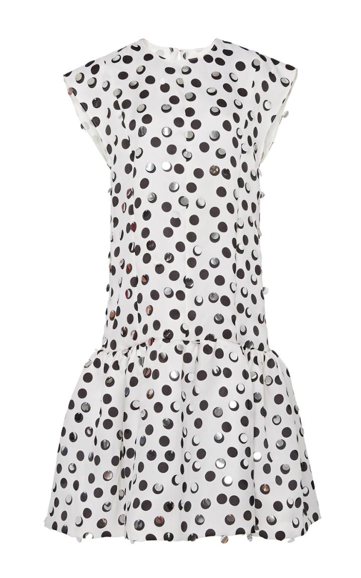 Moda Operandi Carolina Herrera Polka-dot Sleeveless Shift Dress Size: 0