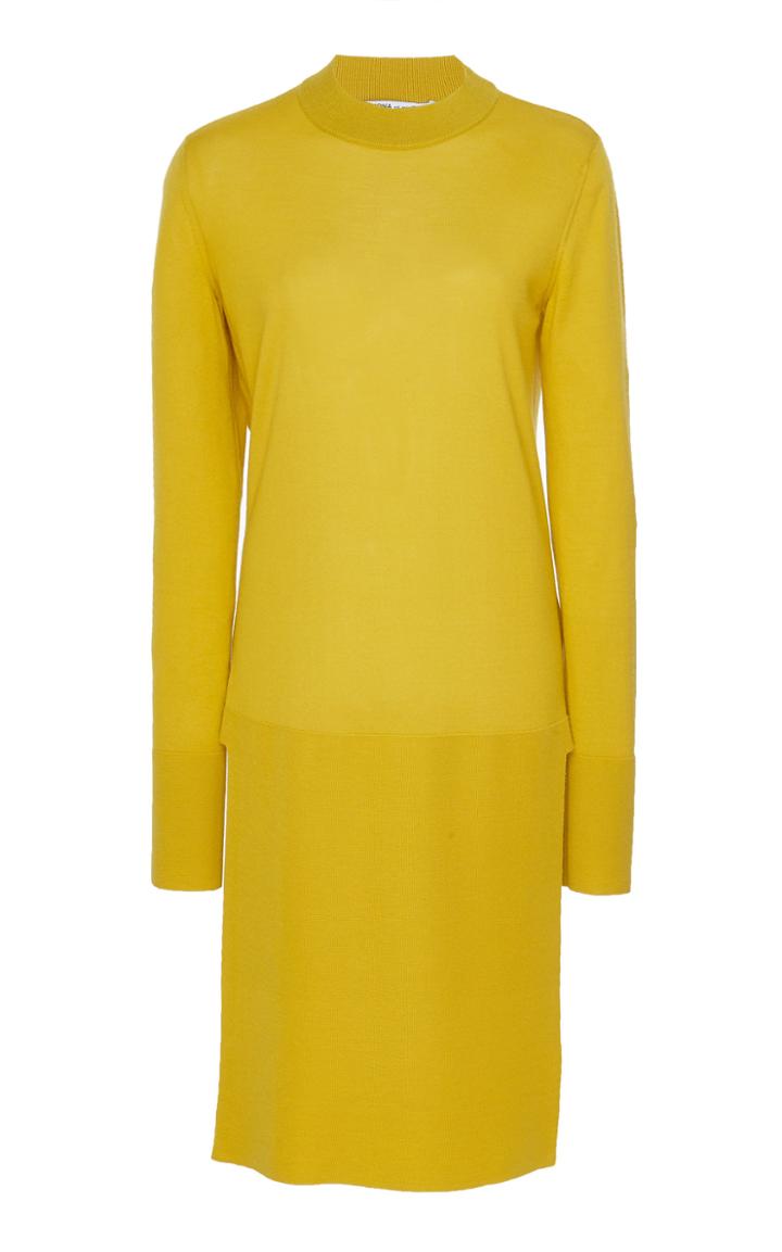 Agnona Featherweight Cashmere Crewneck Sweater Dress