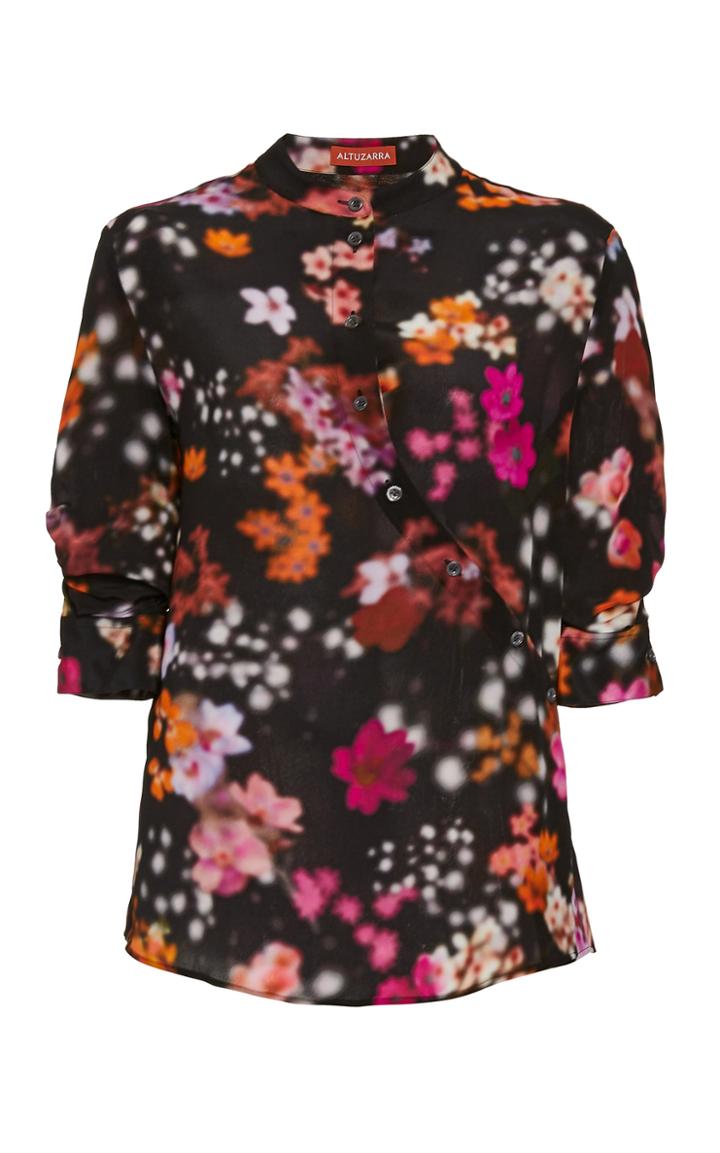 Altuzarra Kumi Floral Silk Georgette Top