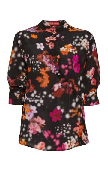 Altuzarra Kumi Floral Silk Georgette Top