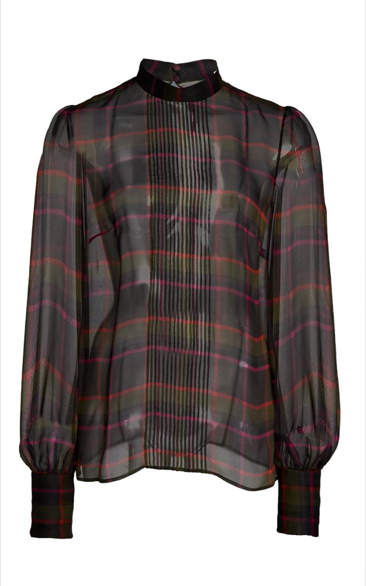 Moda Operandi Ralph & Russo Printed Chiffon Top
