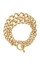 Brinker & Eliza Heavy Metal 24k Gold-plated Chain Wrap Bracelet