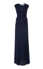 Gabriela Hearst Anna Ruched Jersey Maxi Dress