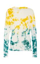 The Elder Statesman Tie-dyed Cashmere And Silk T-shirt
