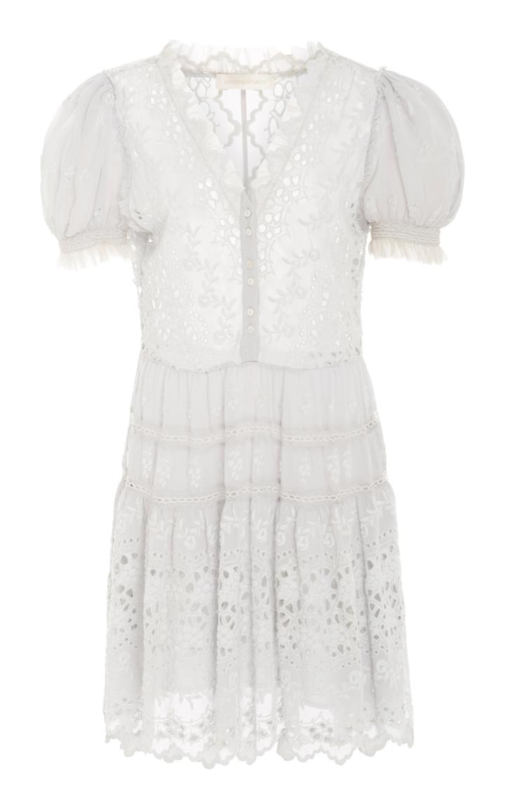 Loveshackfancy Kiana Crochet Puff Sleeve Dress