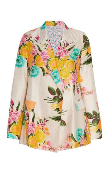 Moda Operandi Alix Of Bohemia Georgina Floral Silk Blazer Size: Xs